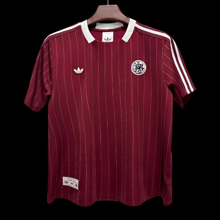 2026 Ajax Adidas Terrace Icons Maroon Jersey