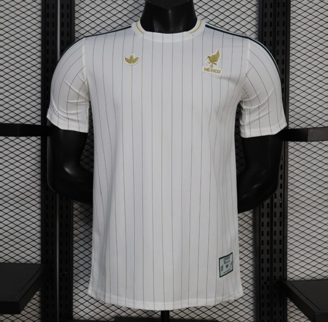 Player Version 2026 Mexico White Terrace Icons White Jersey