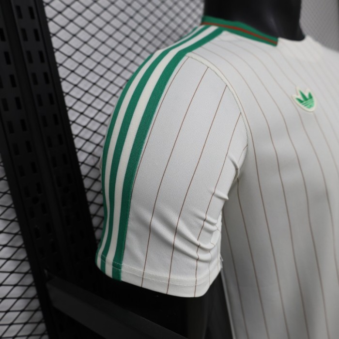 2026 Player Version Algeria White with Green Pinstripes Jersey