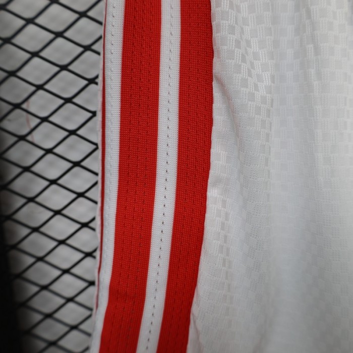 2026 Player Version Colombia White with Red Side Stripes Shorts