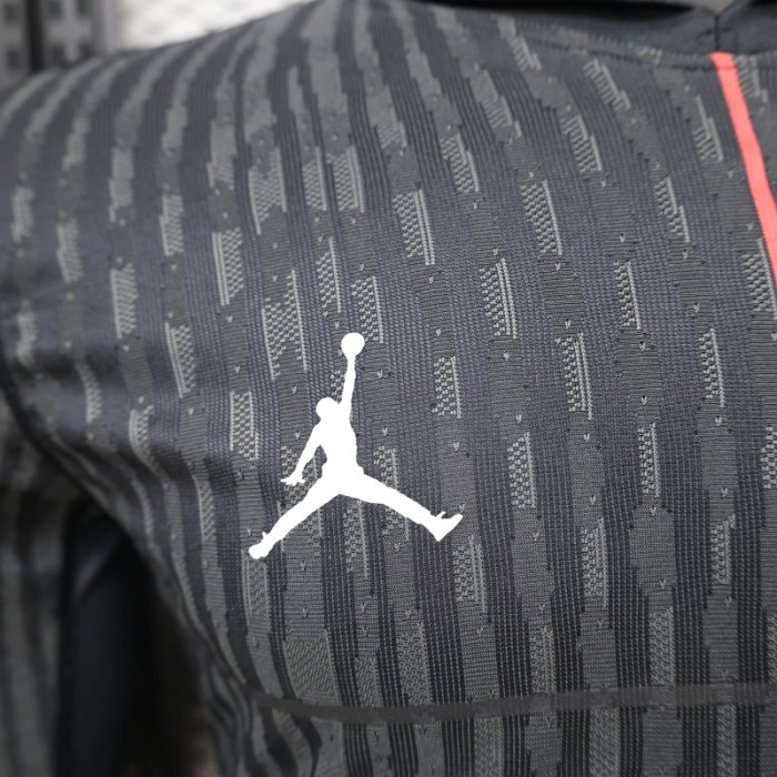 25/26 Player Version Paris Saint-Germain Black with Grey  Long Sleeve Jersey