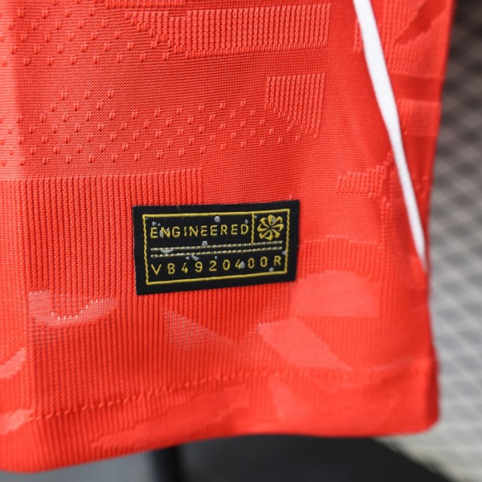 2026 Player Version England Red with Abstract Graphic Pattern Jersey