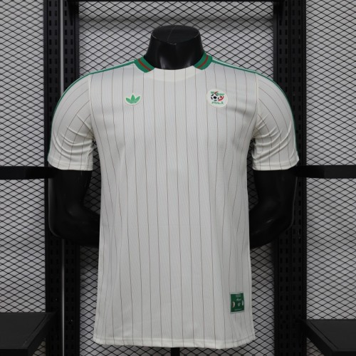 2026 Player Version Algeria White with Green Pinstripes Jersey