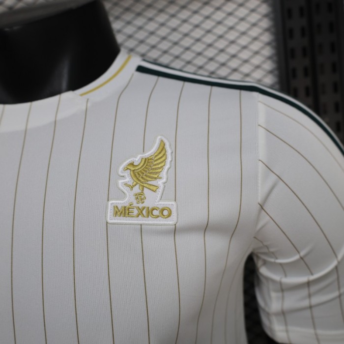Player Version 2026 Mexico White Terrace Icons White Jersey