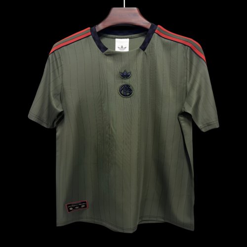 25/26 Flamengo Adidas Terrace Icons Olive Green Jersey