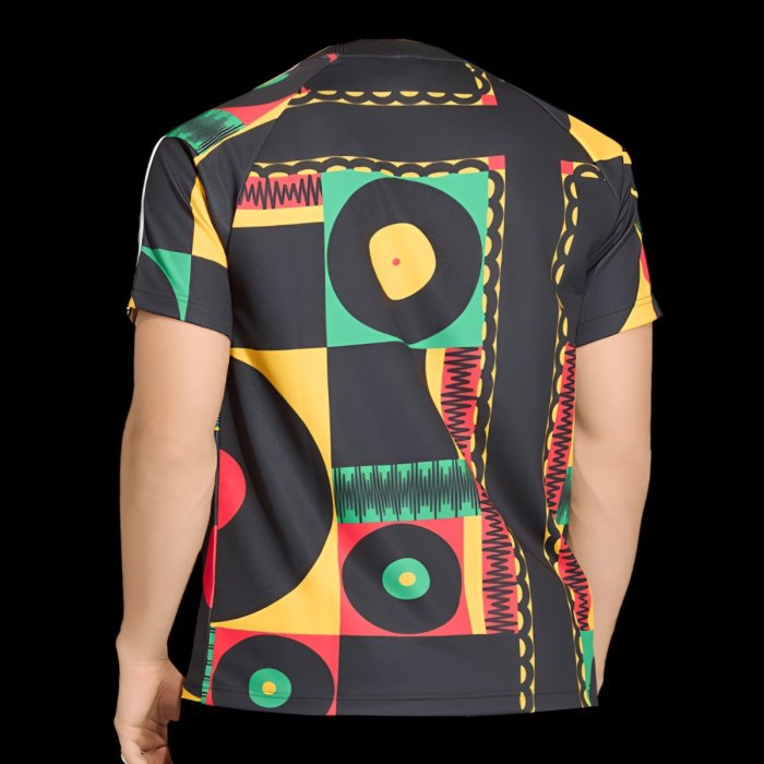 2026 JAMAICA 26 X BOB MARLEY Original BLACK / RED / DARK YELLOW T-Shirt