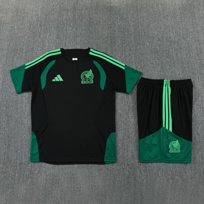 26/27 Mexico Black Short Sleeve+Soccer Shorts