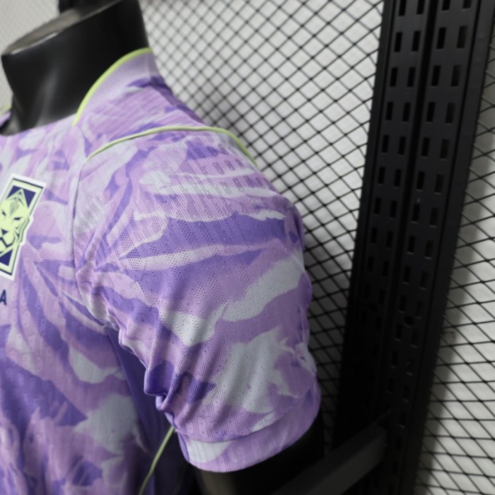 Player Version 2027 South Korea Away Purple Floral Jersey
