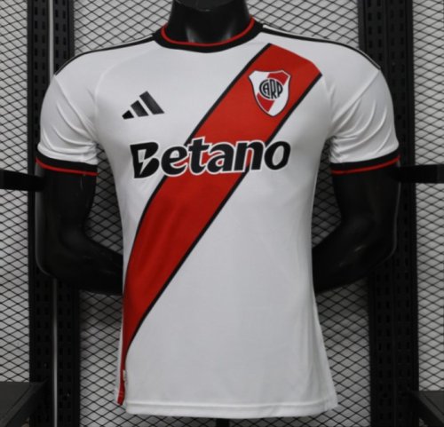 Player Version 26/27 River Plate Home White with Red Diagonal Sash Jersey