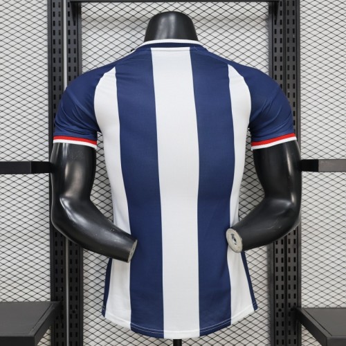 Player Version 2027 Scotland Away White/Navy Vertical Stripes Jersey