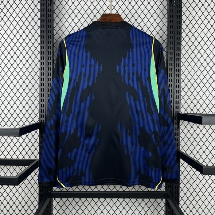 2026 Mens Brazil World Cup Away Long Sleeve Jersey