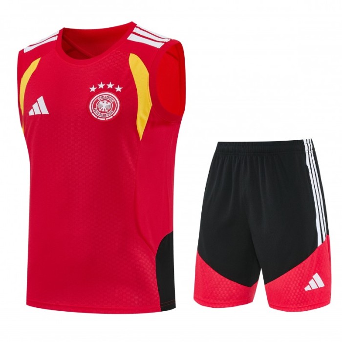 26/27 Germany Red  Sleeveless Training Vest +Shorts Set