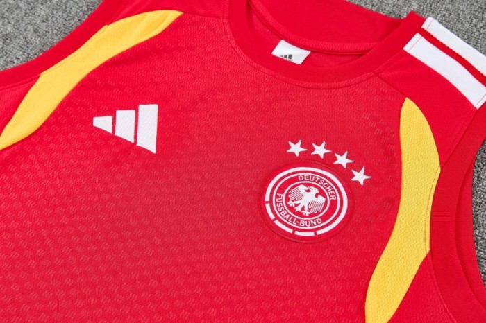 26/27 Germany Red  Sleeveless Training Vest +Shorts Set