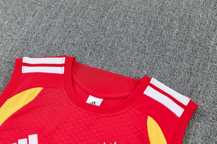 26/27 Germany Red  Sleeveless Training Vest +Shorts Set