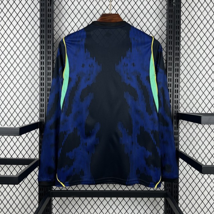 2026 Mens Brazil World Cup Away Long Sleeve Jersey