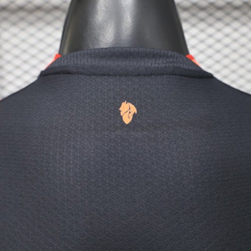 Player Version 26/27 AC Milan Away Navy Blue with Copper Orange Accents Jersey