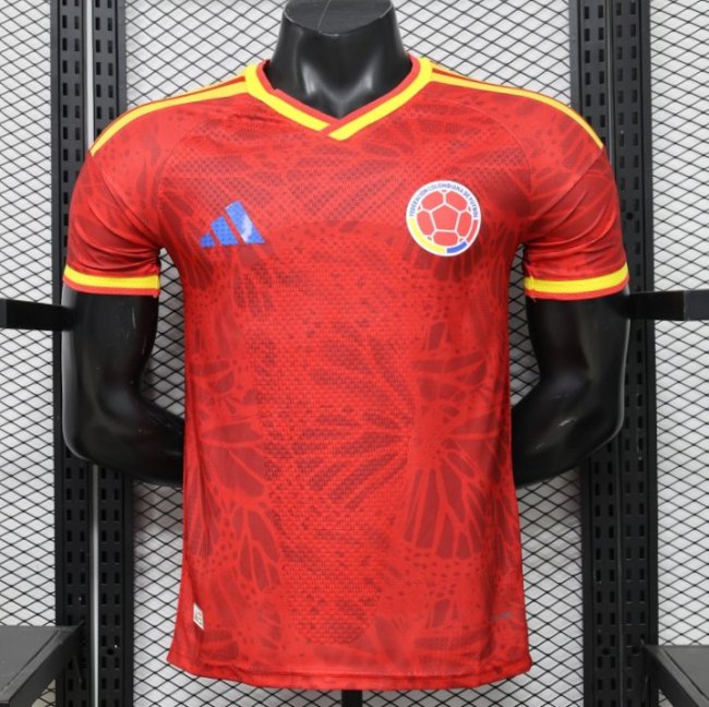 Player Version 2026 Colombia Red & Yellow Away Jersey