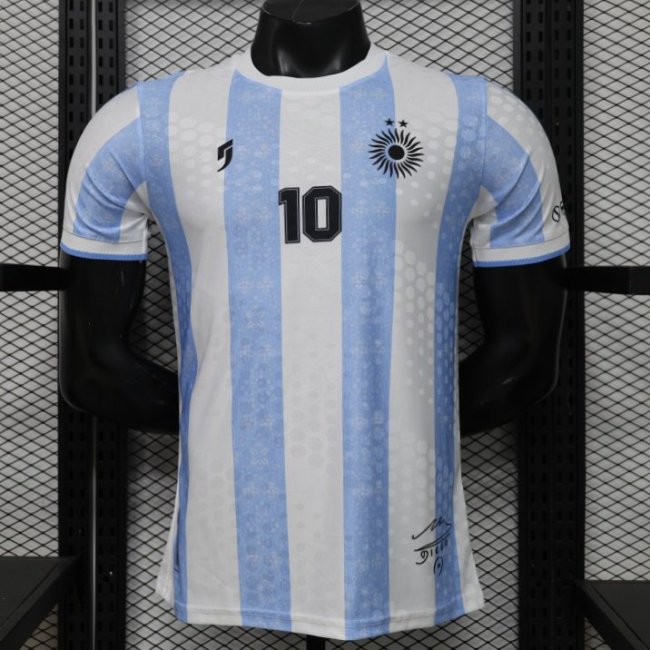Player Version 2026 Argentina Home Light Blue & White Vertical Stripe Special Edition Jersey