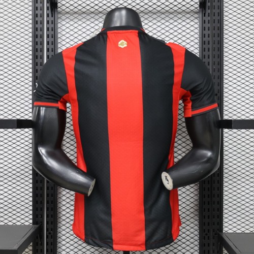 Player Version 26/27 AC Milan Red & Black Vertical Stripe Home Jersey