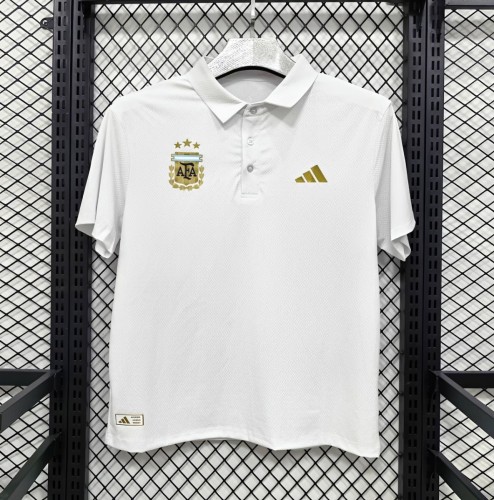 2026 Argentina White Polo Jersey