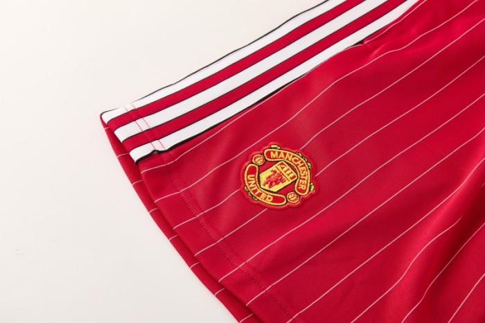 26/27  Manchester United Red Short Sleeve+Soccer Shorts