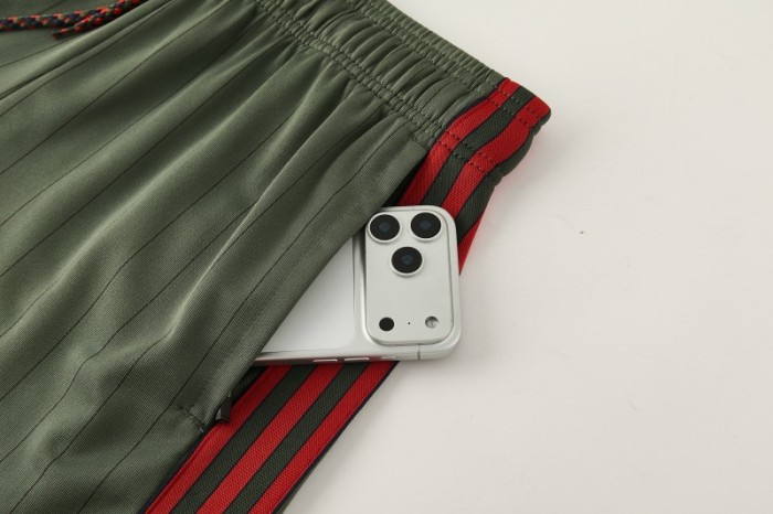 26/27 Bayern München  Forest Green  Pinstripe  Short Sleeve+Soccer Shorts