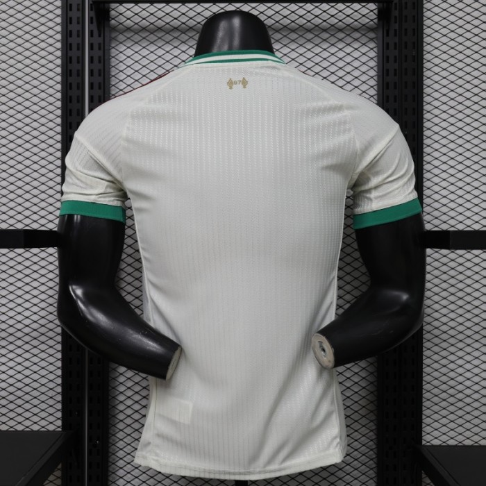 Player Version 26/27 Liverpool FC Off-White with Gold Crest  Special Edition Away Jersey