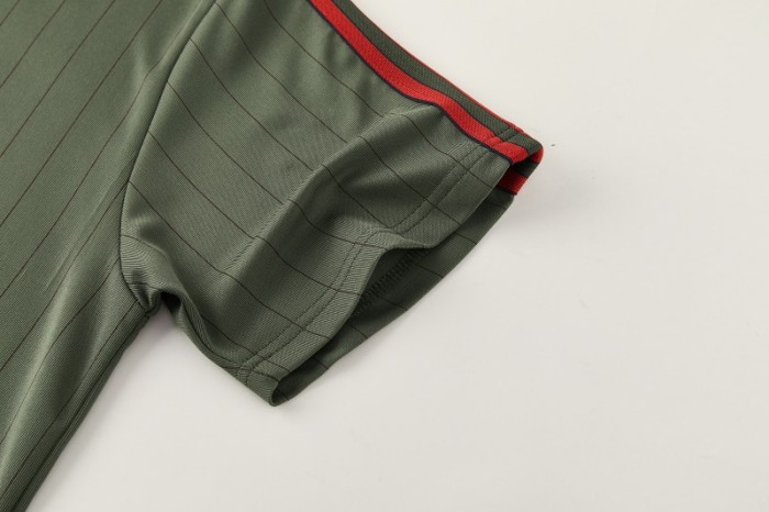 26/27 Bayern München  Forest Green  Pinstripe  Short Sleeve+Soccer Shorts