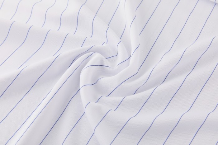 26/27 Chelsea FC White Stripes Short Sleeve+Blue Soccer Shorts