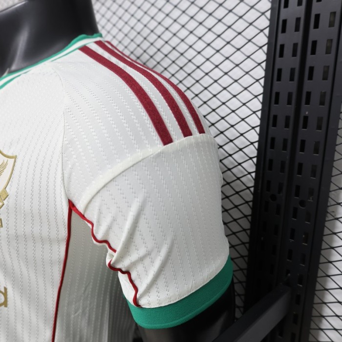 Player Version 26/27 Liverpool FC Off-White with Gold Crest  Special Edition Away Jersey