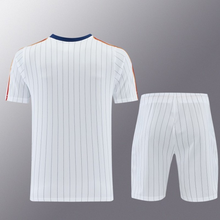 26/27 AS Roma White Short Sleeve+Soccer Shorts