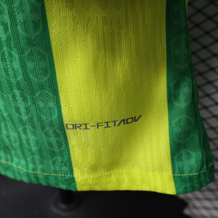 Player Version 2026 Brazil Yellow & Green Vertical Stripe Special Edition Jersey