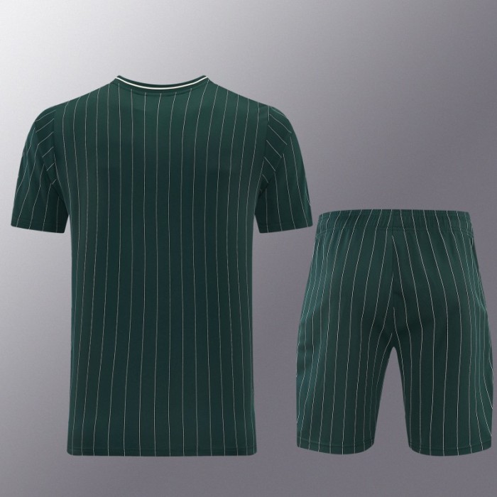 26/27 Juventus Navy Green Short Sleeve+Soccer Shorts