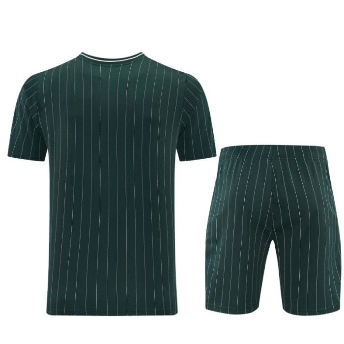 26/27 Juventus Navy Green Short Sleeve+Soccer Shorts