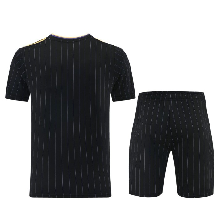 26/27  Manchester United Black Short Sleeve+Soccer Shorts