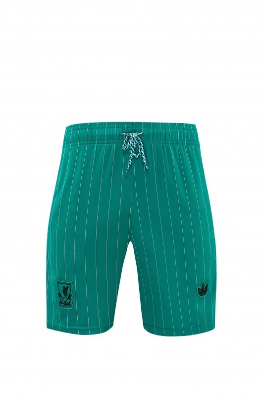 26/27 Liverpool   Green Pinstripe  Short Sleeve+Soccer Shorts