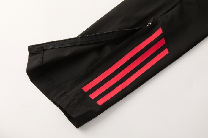 26/27 Liverpool Cream Full Zipper Hooded Jacket Tracksuit + Black Long Pants