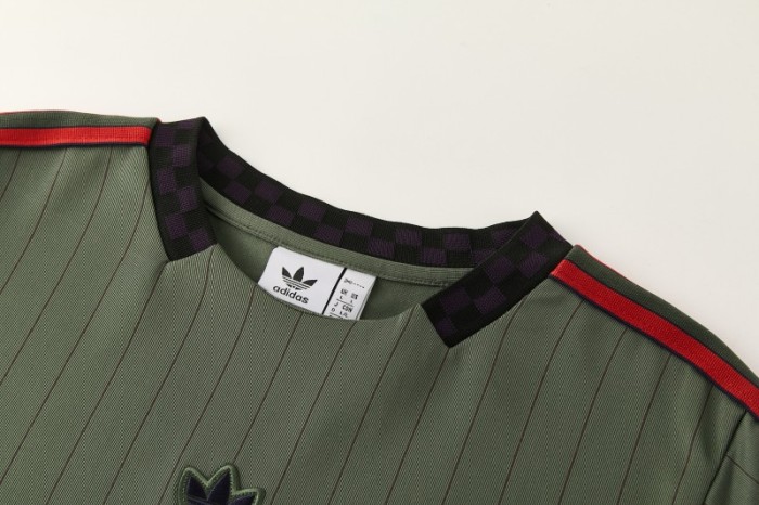 26/27 Bayern München  Forest Green  Pinstripe  Short Sleeve+Soccer Shorts