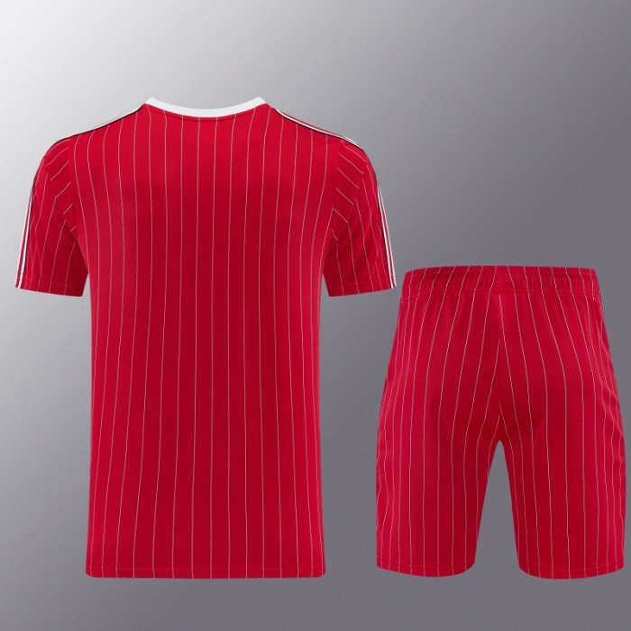 26/27  Manchester United Red Short Sleeve+Soccer Shorts