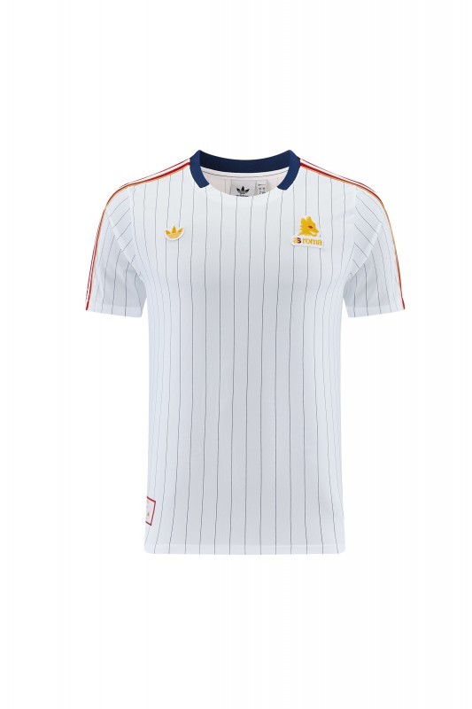 26/27 AS Roma White Short Sleeve+Soccer Shorts
