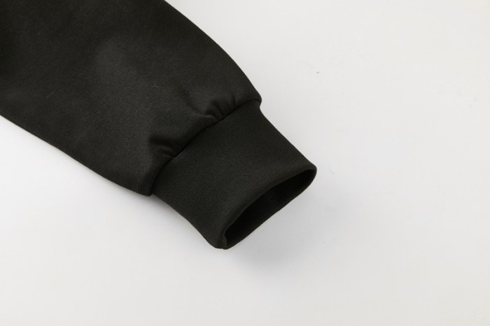 26/27 Manchester United Black Pullover Hooded Tracksuit + Long Pants