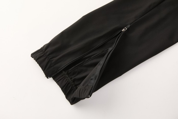 26/27 Chelsea Black Full Zipper Hooded Jacket Tracksuit + Long Pants