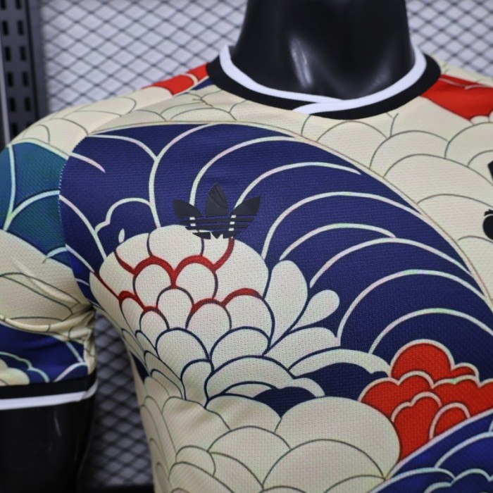 Player Version 2026 Japan Cream with Ukiyo-e Wave  Adidas Originals Special Edition Jersey