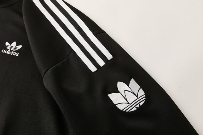 2026 Adidas Black Full Zipper Jacket + Long Pants