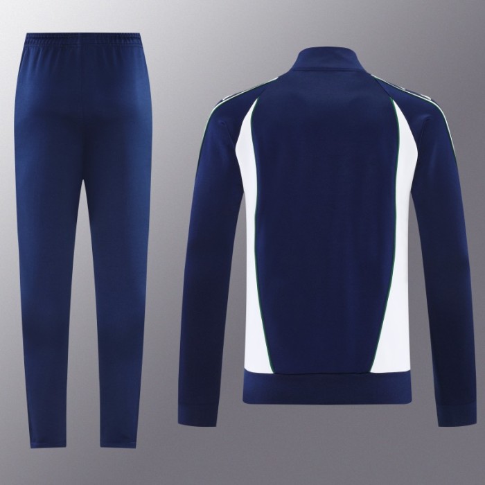 26/27 Real Betis x Kappa Navy Blue  Full Zipper Jacket Tracksuit + Long Pants