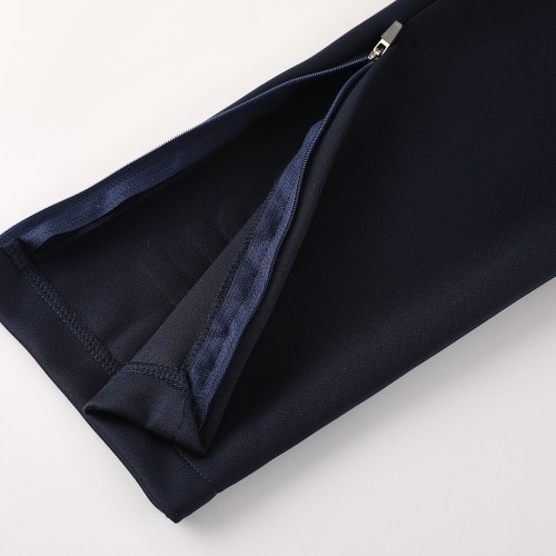 26/27 Napoli Navy Blue  Full Zipper Jacket Tracksuit + Long Pants