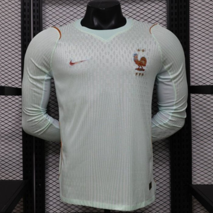 Player Version 26/27 France Mint Green Away Long Sleeve Jersey