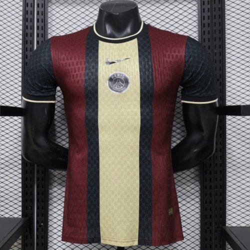 Player Version 26/27  PSG Paris Saint-Germain Black Burgundy Gold Special Edition Jersey