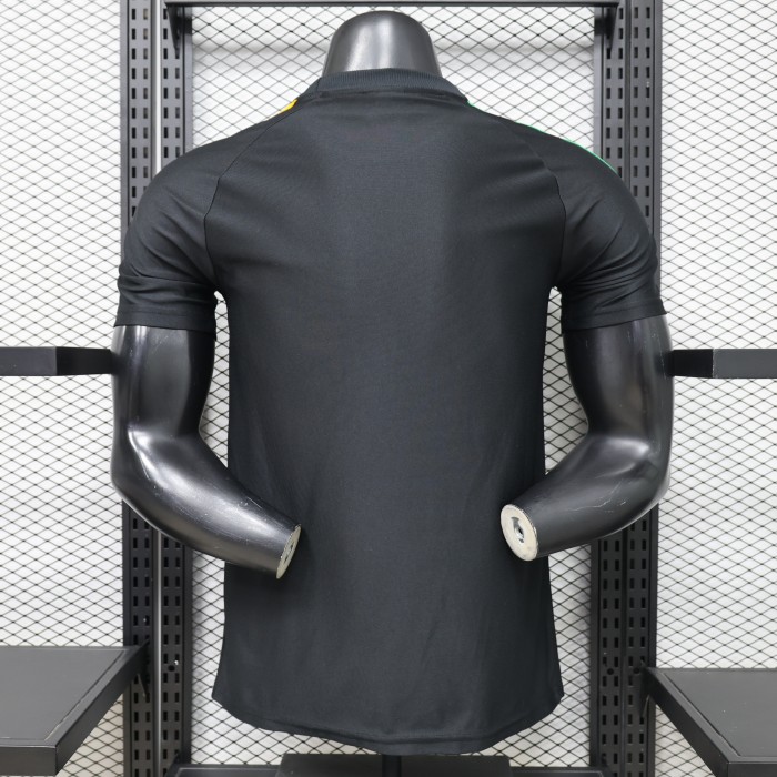 Player Version 26/27 Celtic Black with Asymmetric Yellow & Green Stripe Jersey