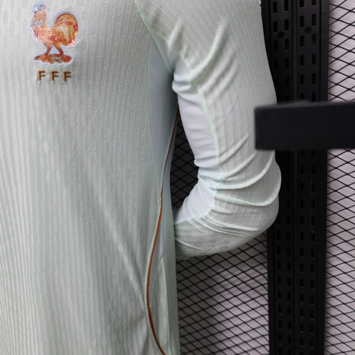 Player Version 26/27 France Mint Green Away Long Sleeve Jersey